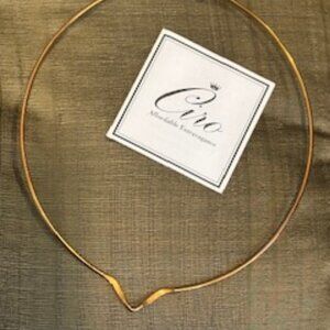 Ciro-Simple Choker Necklace-Copper tone finish